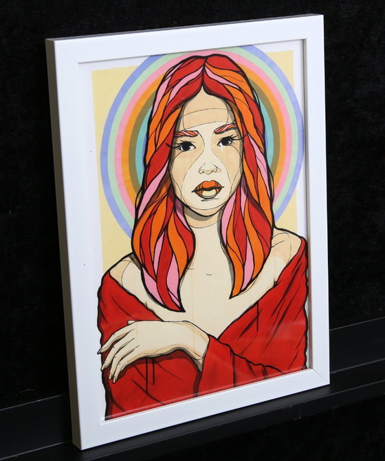 Image 1 of El Bocho - Madonna - Giclée - firmado a mano - listo para montar