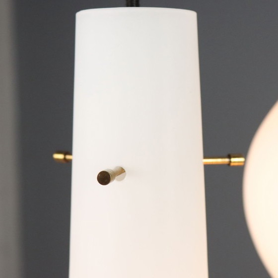 Lampada a Tre Luci Anni '60 – Lampade a sospensione, Glass (photo 5 of 10)