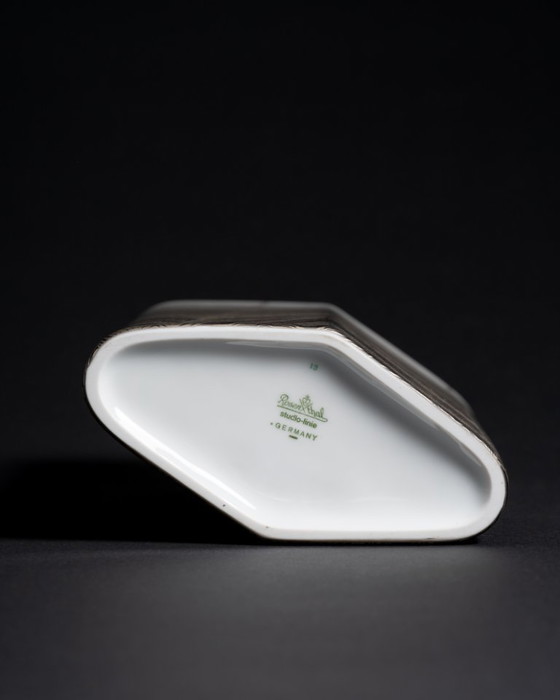 Image 1 of Glam Chic Vintage Rare Alain Le Foll × Rosenthal "Chiffon" Porcelain Vase Duo