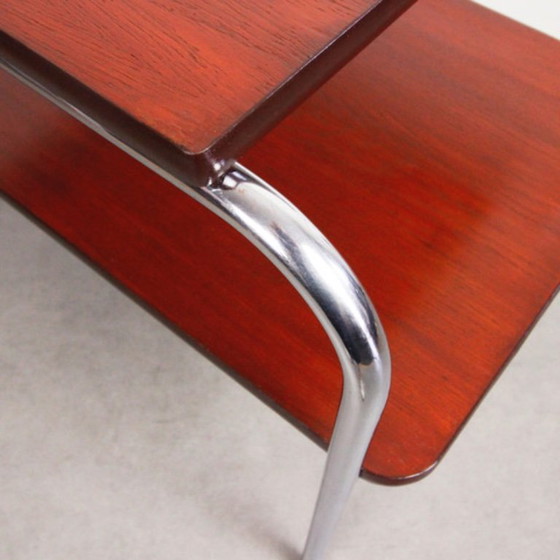 Image 1 of Chrome-plated Bauhaus side table "Carmin"