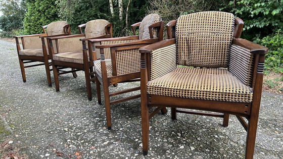 Image 1 of 4 Schuitema Jugendstil Eetkamer Armstoelen