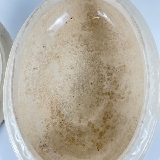 Image 1 of Zuppiera in ferro e terracotta "Recamier" Salins, fine XIX secolo