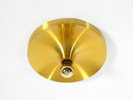 Original Mid-Century Space Age aluminum ceiling or wall lamp, brass-anodized, by Teka. – wandlampen (photo 2 of 20)