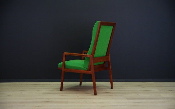 Image 1 of Grüner Teakholz-Sessel, Dänisches Design, 1970er Jahre, Produktion: Dänemark