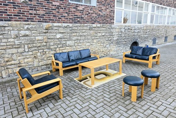 Image 1 of Asko jaren 60 Scandinavische zitgroep: bank, fauteuil en zitbanken in vintage stijl