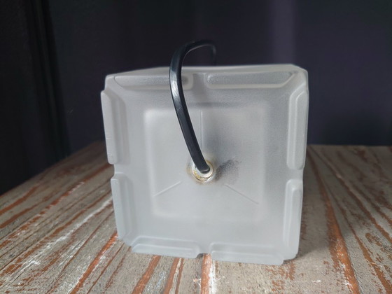 Image 1 of Vintage Nachtmann Leuchten glazen kubus tafellamp