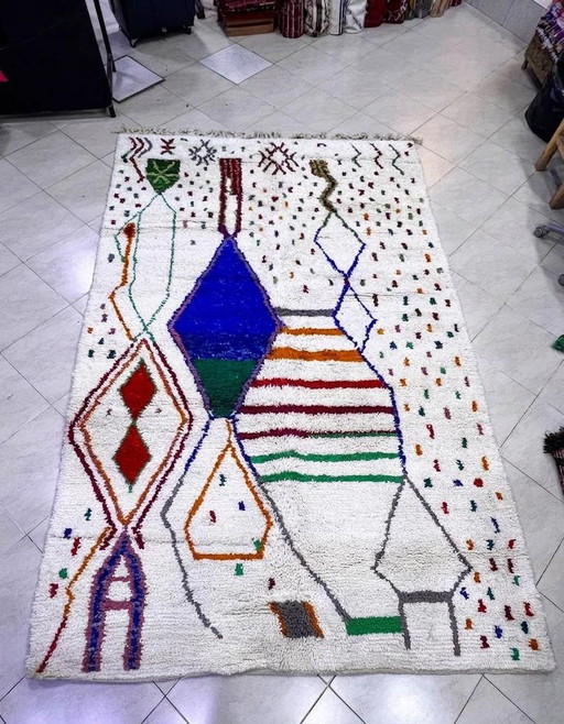 Magnifico tappeto artigianale in lana 140/250cm – vloerkleden en tapijten, Wool