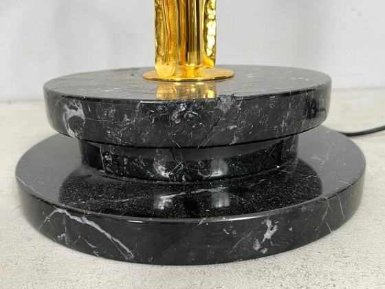 Image 1 of Hollywood Regency vloerlamp/vloerlamp met vogelfiguren van Lanciotto Galeotti, L'Originale, Italië, jaren 1980