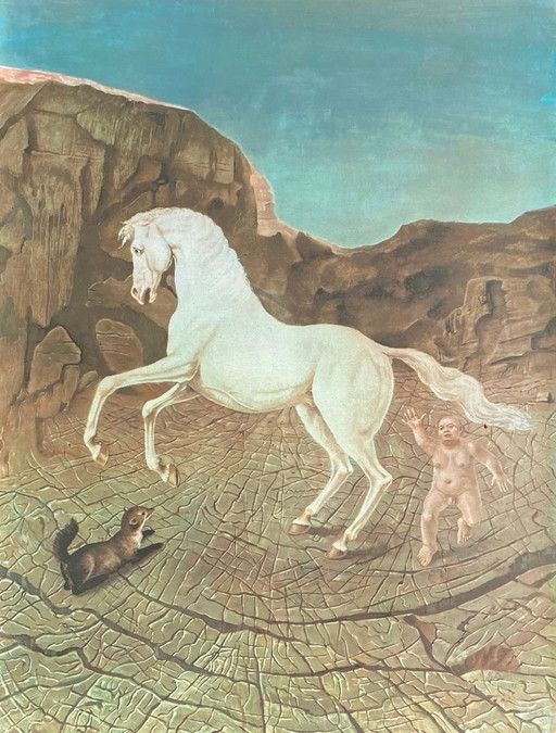 Stanislao LEPRI Il cavallo (non firmato) serigrafia 1978