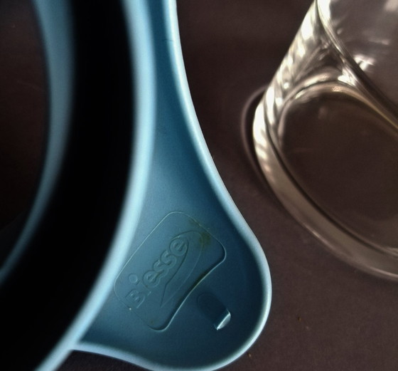 Image 1 of Coppia di parmigiane/zuccheriere di Pino Spagnolo, design space age/pop-art, anni '70, Biesse Italia