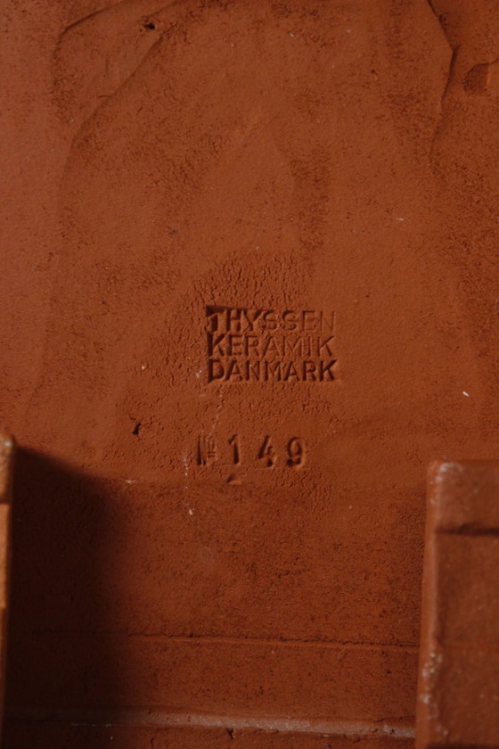 Thyssen Keramik Denemarken jaren 1950 - Viking Drakkar decoratieve tegelset – Wanddecoratie, Ceramic (photo 9 of 11)