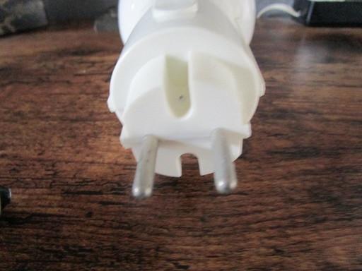 Retro socket lamp metal white Massive.