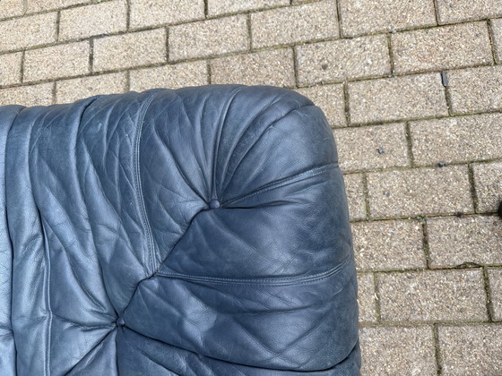 Image 1 of Borsa Ligne Roset Togo Corner 100% autentica in pelle originale Petrol Blue.