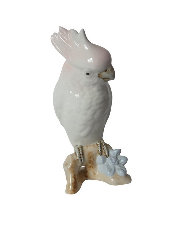 Image 1 of Cockatoo porcelain figurine Royal Dux 18 cm UK4aEb