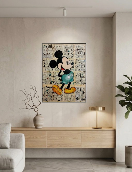Mickey Mouse Classic – schilderijen tekeningen, Paper, Canvas