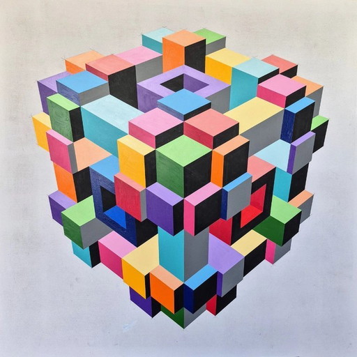 Accumulation - Original Painting on MDF