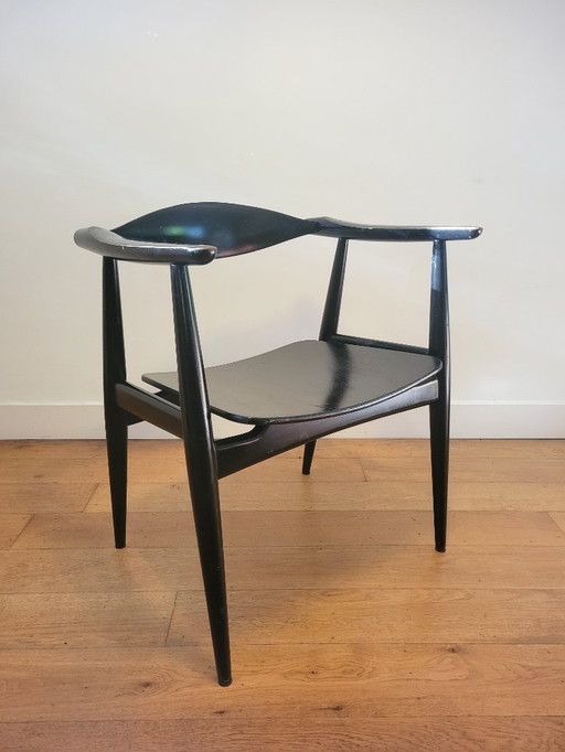 Vintage CH35 stoel van Hans J. Wegner voor Carl Hansen 1959