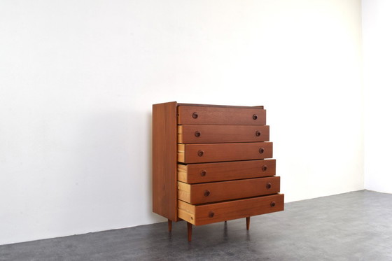 Image 1 of Mid-Century Danish Teak Chest of Drawers, 1960s.