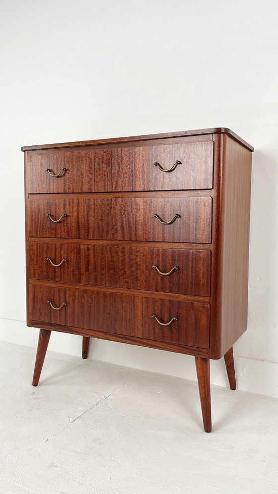 Swedish vintage Chest of drawers – Metal, Mid Century Modern (photo 12 of 12)