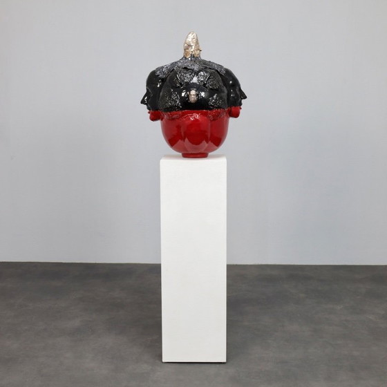 Image 1 of Sculpture en céramique par Henk Van Rooij, Pays-Bas