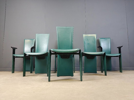 Image 1 of Vintage eetkamerstoelen van Pietro Costantini, jaren 80, set van 6