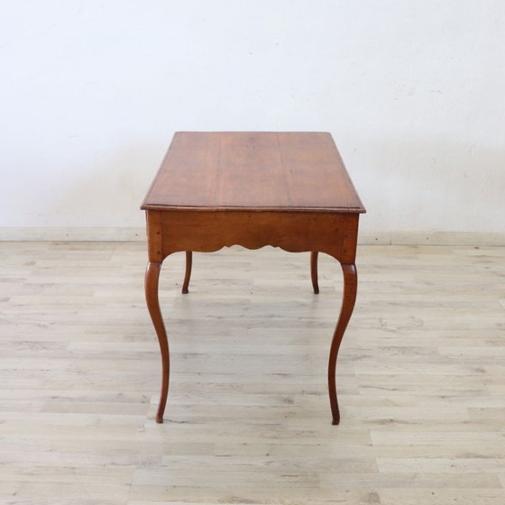 Image 1 of Antique Desk in Walnut and Cherry Wood, Italy 18th Century