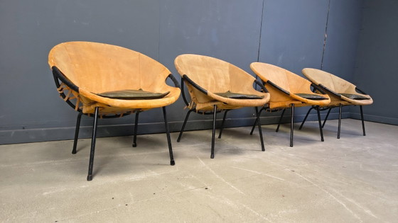 Image 1 of Vintage balloon chairs by Lush & co, 1960s - set of 4