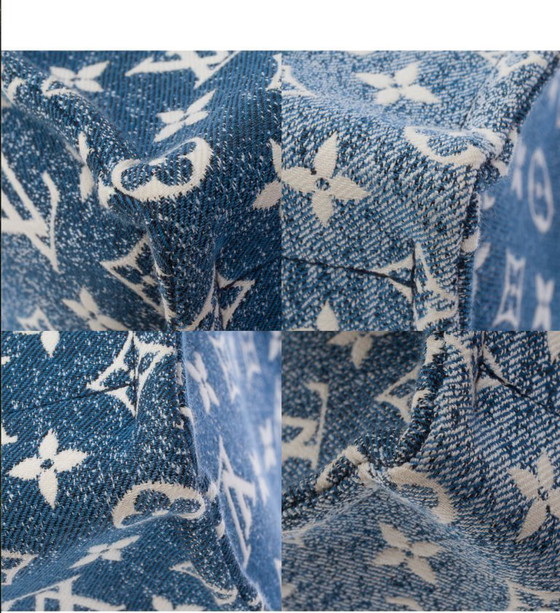 Image 1 of Borsa LOUIS VUITTON Onthego en Denim Bleu - 103480 Prezzo di vendita