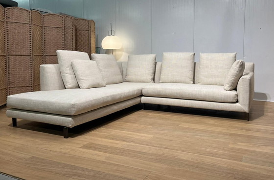 Image 1 of Canapé d'angle Minotti Allen, récemment retapissé