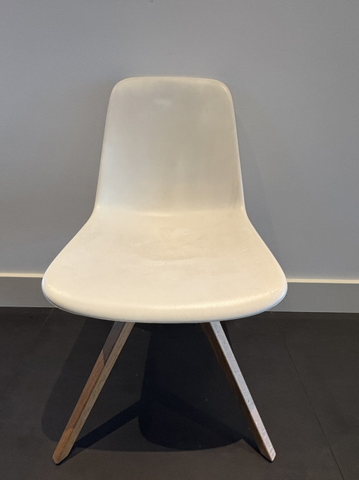 6 chaises de salle à manger CIRA – Chêne (4x Taupe/Boue et 2x Blanc) – eetkamerstoelen, Wood, Other