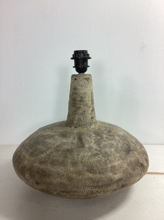 Mid Century Speckled Ceramic Table Lamp (photo 3 of 11)