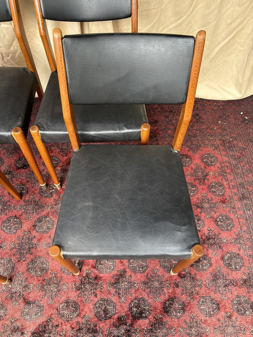 Vintage Danish design 1960s dining chairs