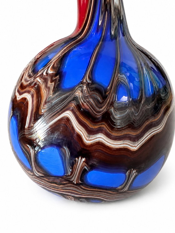 Image 1 of Exceptional Monumental Murano Glass Sculptural Floor Vase, circa 1985–1995.