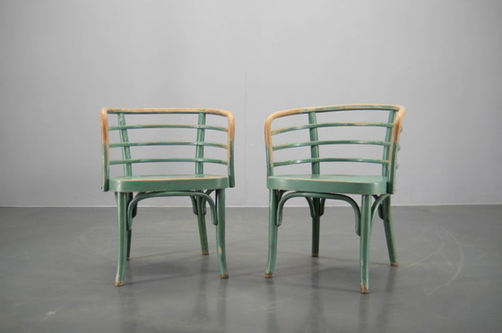 Image 1 of Raro juego de dos sillones Bauhaus B 246 de Josef Frank para Thonet, años 30
