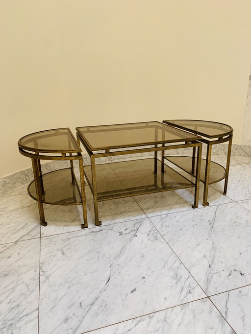 Cuatro mesas de centro Henri Pouenat para Maison Ramsay