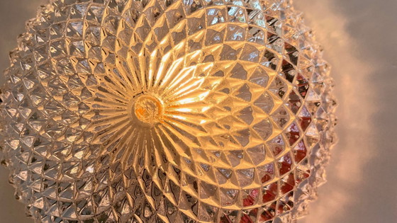 Image 1 of Lampada da soffitto in semicristallo anni '50