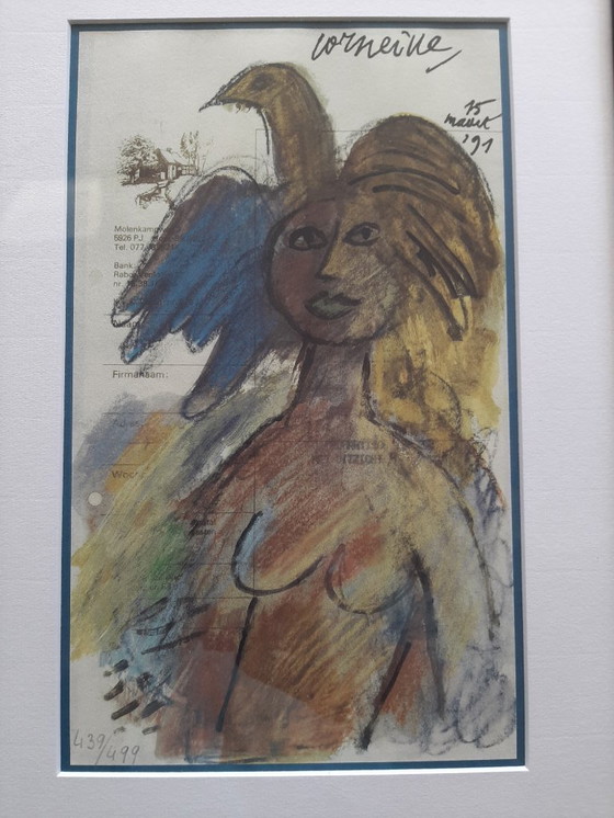 Image 1 of Corneille - Serigrafía. Título, "La Femme et l'oiseau de Maastricht".