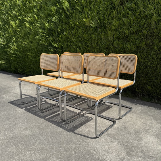 Image 1 of Ensemble de 6 chaises à structure tubulaire