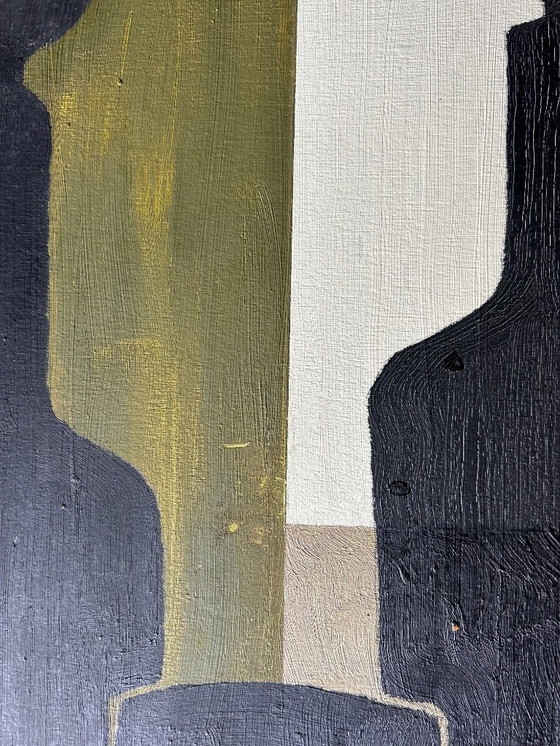 Image 1 of huile sur panneau double face 