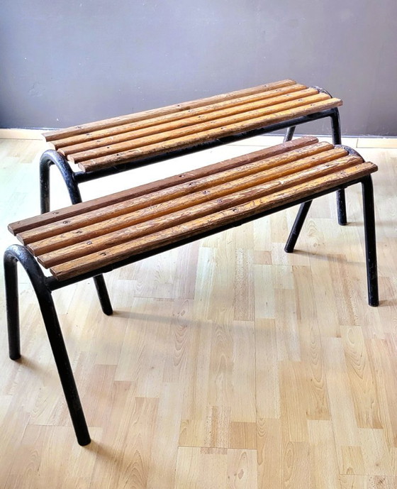 Image 1 of 2 panche/tavoli/giardino d'epoca in ottime condizioni.