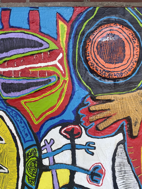 Image 1 of Harold Scheffer  “ Paradise “  100x100 cm