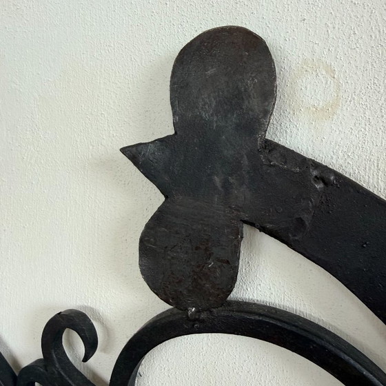 Wrought Iron Wall Coat Rack 1940-1950 (photo 5 of 6)