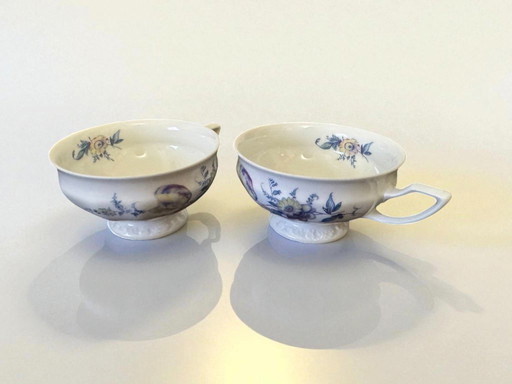 Paire de tasses à thé en porcelaine Rosenthal des années 1970.