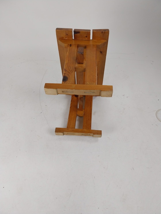 Image 1 of 1 sgabello in pino anni '70 Scandinavia