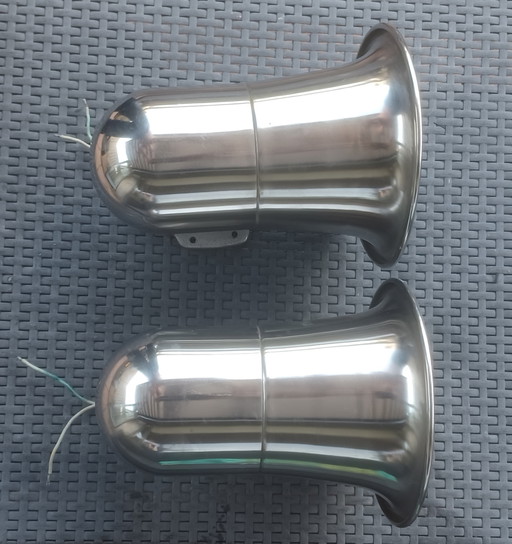 2 haut-parleurs Whelen Sirene vintage en acier inoxydable de 100 W