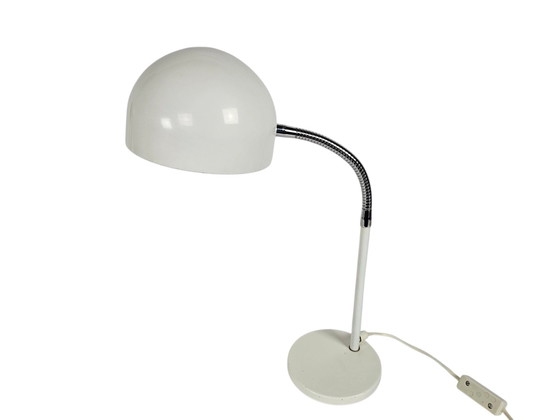Image 1 of Hala Zeist - modèle 768 - lampe de table - blanc - col flexible - 3e quart 20e siècle
