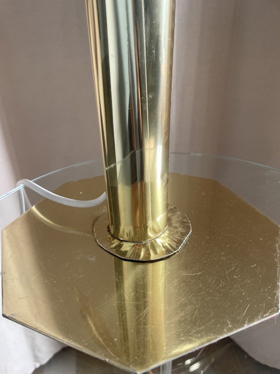 Image 1 of Vintage Palm Tree Lamp in Solid Brass from the 1970s, attributed to Bottega Gadda (Carlo Giorgi style)
