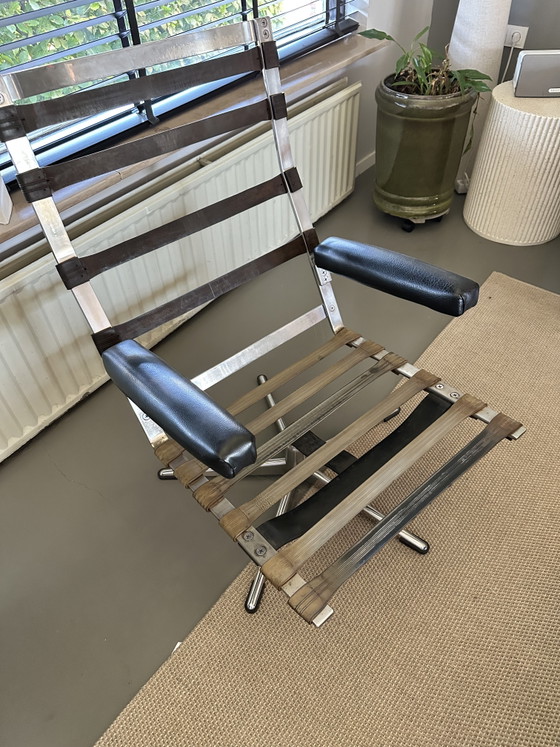 Fauteuil pivotant vintage – Chaises pivotantes, Metal, Chrome (photo 4 of 5)