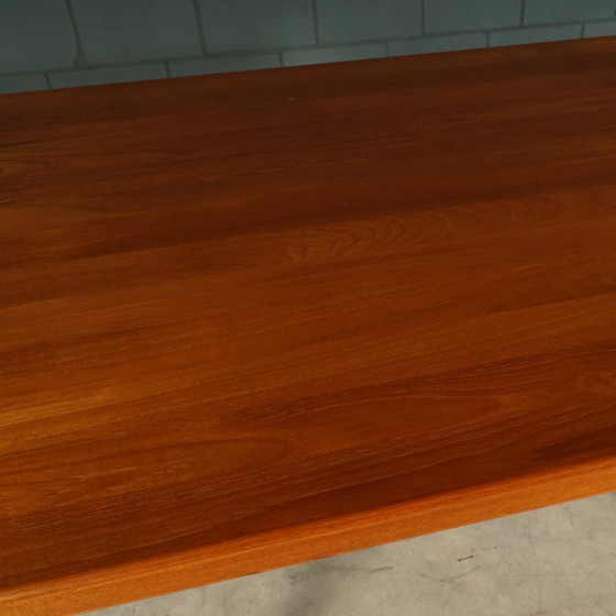 Image 1 of Juego de comedor de teca de mediados de siglo: mesa y 4 sillas