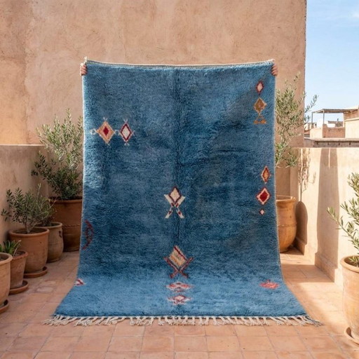 Marokkaans handgemaakt Berber wollen tapijt 250cm x 150cm